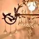 Handcrafted Vintage Design Brass Chandelier With 44 Clear Glass Tear Drop
