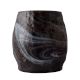 Black Glass Planter With Marble Pattern