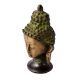 Brass Buddha Head Statue In Green finish