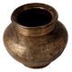 Vintage Hand Carved Brass Pot