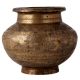 Vintage Hand Carved Brass Pot