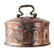 Traditional Copper Box With Kunda And Handle