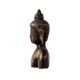 Black Brass Buddha Statue In Meditation