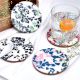 Handmade Terrazzo Multicolor Round Resin Set of 4 Decorative Table Coasters