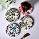 Handmade Terrazzo Multicolor Round Resin Set of 4 Decorative Table Coasters