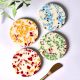 Handmade Terrazzo Multicolor Round Resin Set of 4 Decorative Coasters