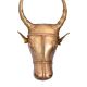 Nandi Mask Wall Hanging In Golden Finish