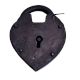Decorative Padlock Medieval Cast Iron With Key
