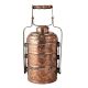 Copper Tiffin Box with Four Compartments