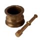 Traditional Indian Brass Pestle Mortar or Kutni