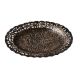Brass Tray With Floral Pattern Engravings