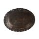 Brass Tray With Floral Pattern Engravings