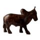 Hand Carved Wooden Bull Statue