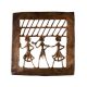 Brass Square Jali Wall HangingÂ Dhokra Art
