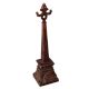 Vintage Brass Decorated Art Pillar Stand
