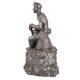Modern Art Coal Mine Worker Sitting on Stone