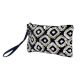 Black And White Beaded Indian Styled Clutch Purse