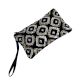 Black And White Beaded Indian Styled Clutch Purse