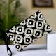 Black And White Beaded Indian Styled Clutch Purse