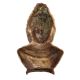 Brass Buddha Bust Statue with fine Artwork