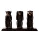 Hancrafte Three Brass Monkeys Statue Showpiece