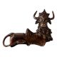 Brass Sitting Nandi Statue in Tribal Art
