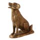 Brass Dog or Shvaana Statue in Antique Finish