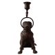 Brass Vintage Dog Candle Stand in English Art