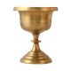Footed Brass Butter Lamp Or Vase