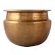 Brass Wide Mouth Water Pot In Golden Finish