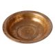 Old Brass Bowl With A Flat Base