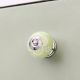 Lime Green Floral Knob