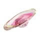 Elegant Pink Glass Used Fruit Bowl