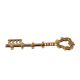 Key Wall Hanger In Golden Brass