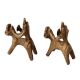 Home Decoration Brass Horse Rider Statues