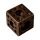 Old Brass Dice Paperweight