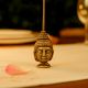 Antique Golden Brass Buddha Face Agarbatti Holder Stand