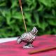 Silver Brass Hen Incense Stick Holder