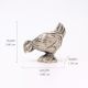 Silver Brass Hen Incense Stick Holder