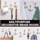 3 Pieces Vintage Anchor Decorative Wall Hooks