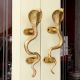Antique Brass Cobra Door Pull Handle -1 Pair