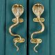 Antique Brass Cobra Door Pull Handle -1 Pair