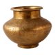 Unique and Decorative Vintage Brass Carved pot