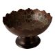 Black Fruit Bowl With Scalloped Edges
