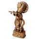 Brass Lord Krishna Statue in Golden Antique Finish
