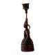 Traditional Brass Doll Candle Stand in Folk Art