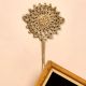 Single BrassÂ Sunflower Wall Hook