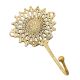 Single BrassÂ Sunflower Wall Hook