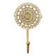 Brass French Cutwork Round Single Brass Hook