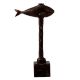Brass Fish Candle Stand in Tribal Art